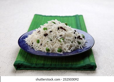 Basmati Rice In A Plate