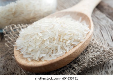 Basmati Rice With Spoon