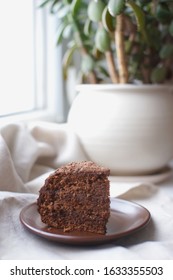 Basque Beret Chocolate Cake Cooked At Home