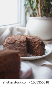 Basque Beret Chocolate Cake Cooked At Home