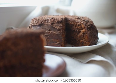 Basque Beret Chocolate Cake Cooked At Home