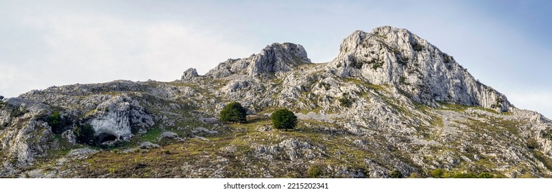 A Basque Mountains Skyline At Urriola