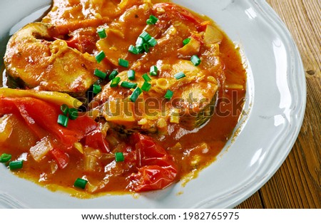 Basque Style Codfish Stew - Bacalao a la Vizcaina.
