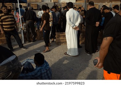 Basra, Iraq - August 19, 2022: Photo Of Traditional Animal Market In Basra City