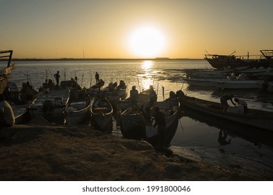 Basra, Iraq - June 11, 2021: Photo Of The  Traditioal Fish Market In Basra City