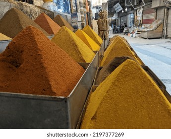 Basra, Iraq - September 03, 2022: Photo Of Food Spices Shop In Old Market 