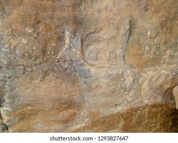 A Bas-relief Of A Dog On The Queen Victoria Rock Near Riyadh