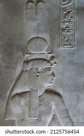 Bas-relief Of Goddess Isis In The Temple Of Seti I At Abydos . Sohag . Egypt .
