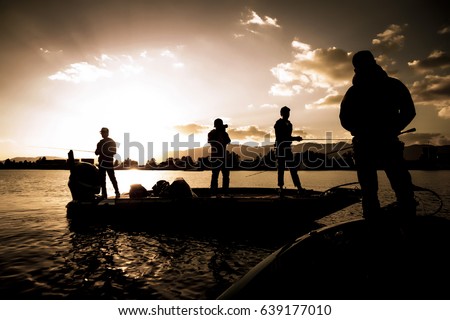 Bass boat Fishing