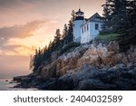 The Bass Harbor Head Light Station is located in Tremont, Maine, and marks the entrance to Bass Harbor and Blue Hill Bay on Mount Desert Island