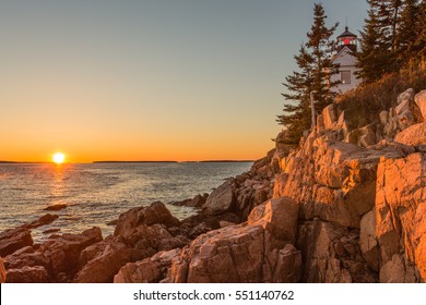 Bass Harbor Lighthouse, Acadia National Park, Maine, US