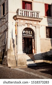 Bassano del Grappa, Italy - March 20, 2019: Poli distillery and museum