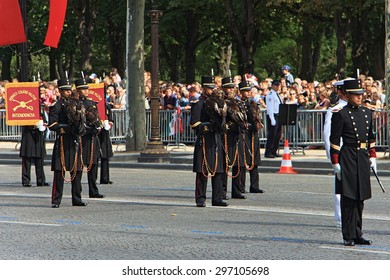 Bastille Day Military Parade, Paris, France,14 July 2015,avenue Champs-Elysees, Participation The Mexican Armed Forces For The First Time.