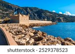 The Bastion built in 1636-1639, in Menton, in the Alpes Maritimes, in Provence Alpes Côte d