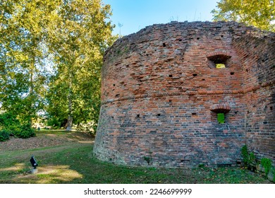 Bastion of Ferrara's city walls, Italy - Shutterstock ID 2246699999