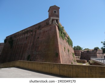 Bastion of the Fortress in Grosseto belongs to the walls and has a pentagonal shape sorrounded by Towers and Bulwarks - Shutterstock ID 1903349170