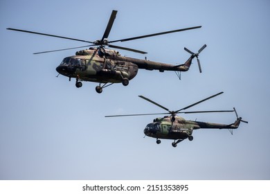 Batajnica, Serbia - 04 30 2022: Aircraft On Display At Batajnica Air Base For The Military Exercise 