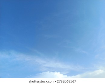 Batang Regency, Central Java, Indonesia - April 27, 2026: clear sky decorated with clouds