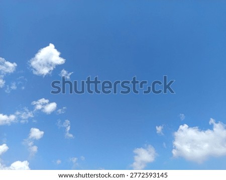 Batang Regency, Central Java, Indonesia - April 27, 2026: clear sky decorated with clouds