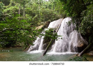 Batanta Waterfall In Raja Ampat, Beautiful Scenery