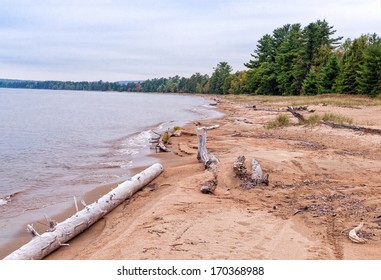 Batchawana Bay Beach At Lake Superior 