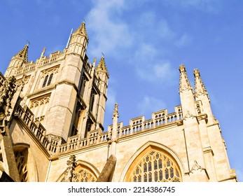 Bath Abbey Example Of Ornate Gothic Architectural Detail, United Kingdom