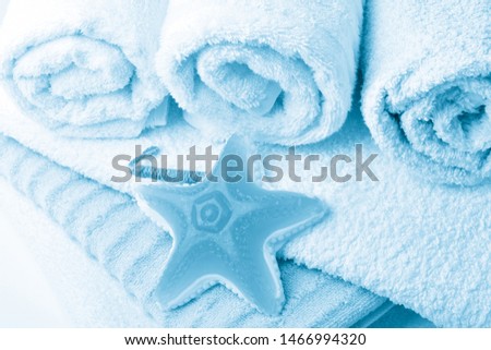 Bath accessories items and soap 