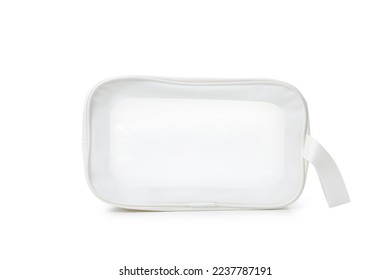 Accesorios de baño, bolsitas de inodoro aisladas sobre fondo blanco