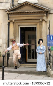 Bath, England - August 9, 2013: The Jane Austen Centre is a permanent exhibition which tells the story of Jane Austen.