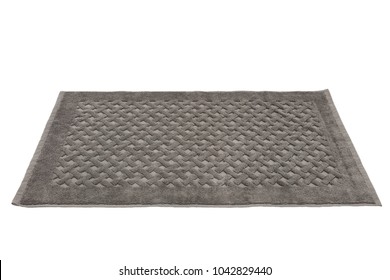 Bath Mat Isolated On White Studio Background
