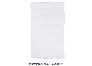 Bath Mat Isolated On White Studio Background