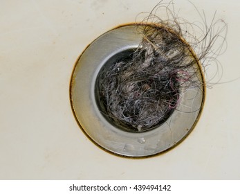 Bath Plug Hole Blocked With Hair