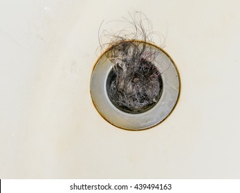 Bath Plug Hole Blocked With Hair