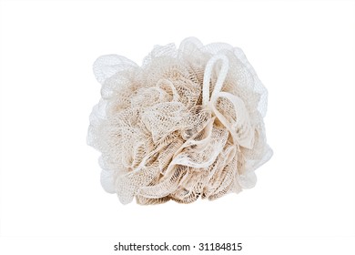 Bath Sponge Isolated On A White Background