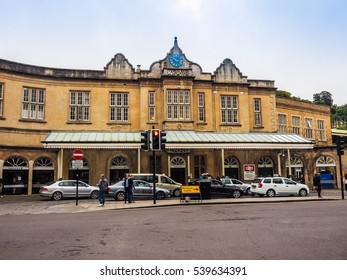 BATH, UK - CIRCA SEPTEMBER 2016: HDR Bath Spa Railway Station