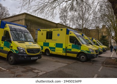 Bath, UK March 28, 2021 A Service Station Of South Western Ambulance NHS Foundation Trust  Located In The Urban Area