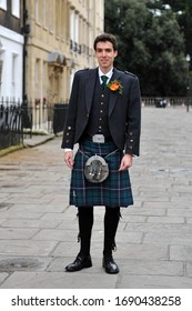 man wearing kilt image