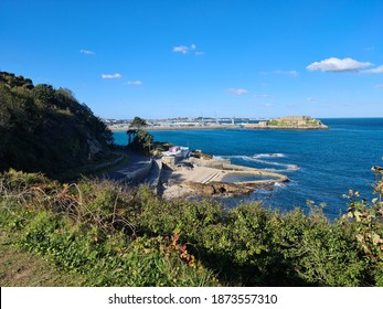 Bathing Pools and Castle Cornet, Guernsey Channel Islands