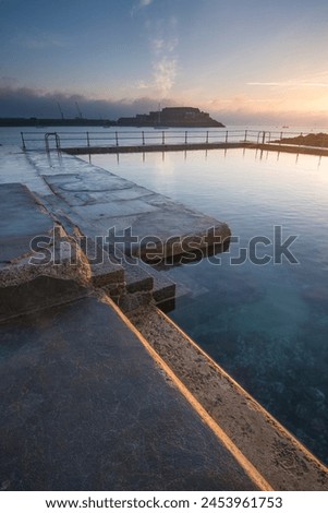 The Bathing Pools at La Vallette, St. Peters Port, Guernsey, Channel Islands, United Kingdom, Europe