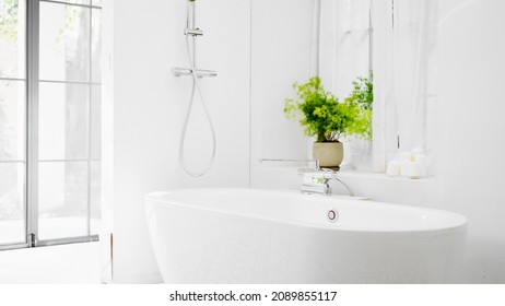 Bathroom Bathtub And Shower Head	
