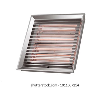 Bathroom ceiling heater machine in white background