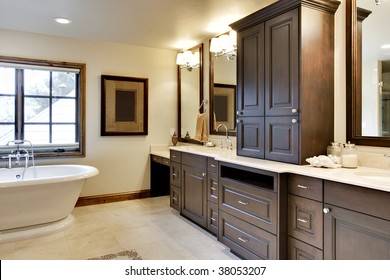 Bathroom With Custom Cabinetry