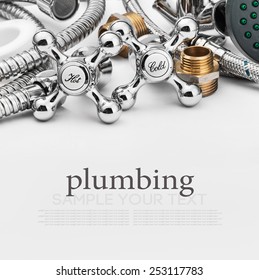 bathroom fixtures and fittings are of different construction. Focus on plumbing taps