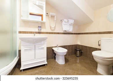 Small Bathroom Luxury Home Classic Traditional Stock Illustration 572016304