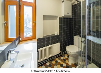 Bathroom In A Modern Apartment.