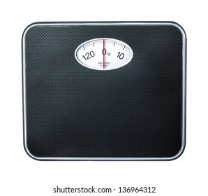 Bathroom Scale On White Background