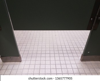 Bathroom Tiles And Bathroom Or Restroom Stall Door