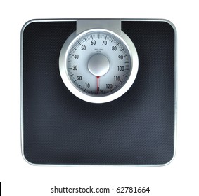 Bathroom Weight Scale On White Background