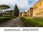 Baths of Caracalla (Terme di Caracalla), ancient ruins of roman public thermae in Rome, Italy