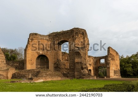Baths of Caracalla (Terme di Caracalla), ancient ruins of roman public thermae in Rome, Italy